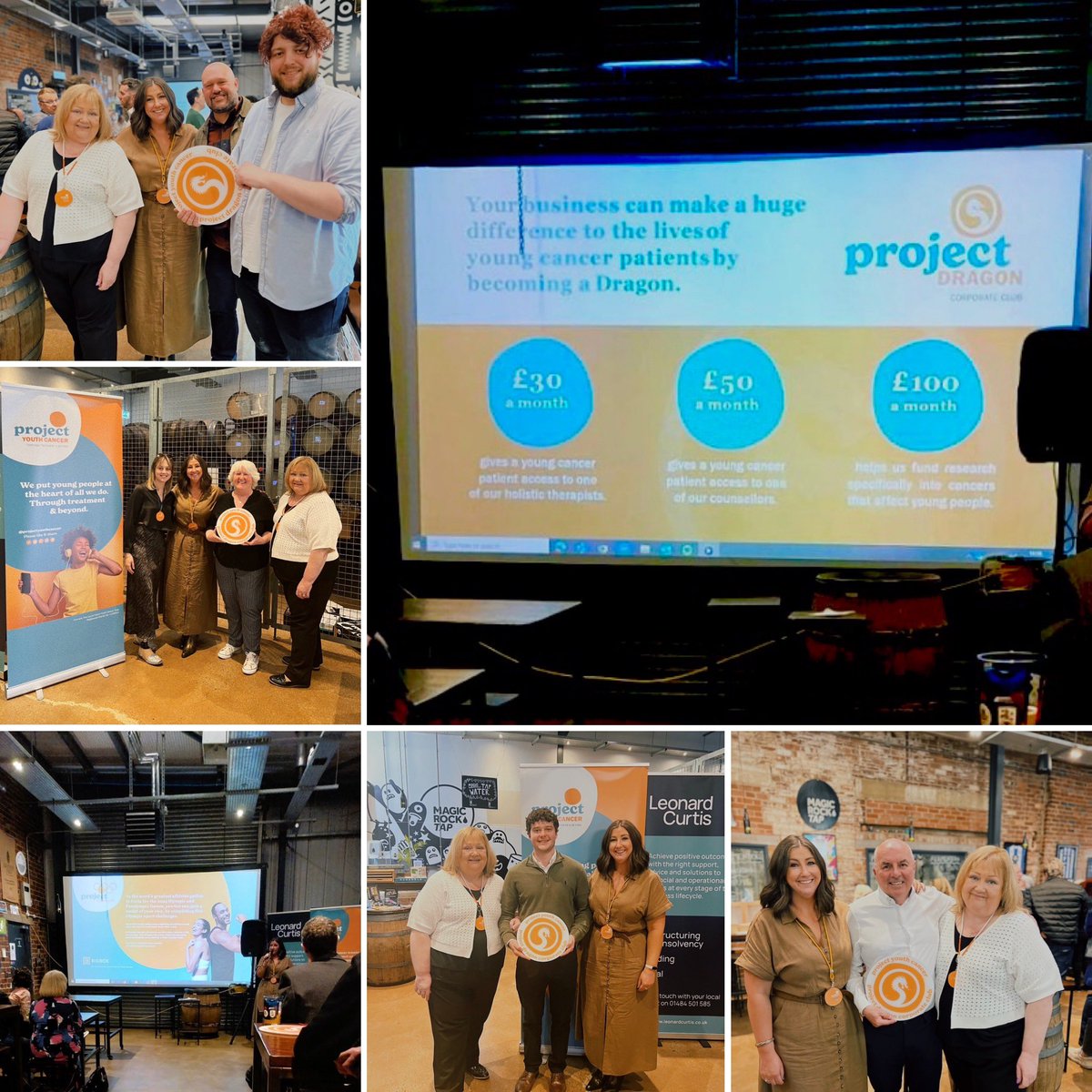 We were joined by corporate supporters, Trustees and Ambassadors yesterday, to launch the charity’s new corporate club, Project Dragon - symbolising wealth, progress and wisdom. The event was sponsored by Leonard Curtis and held at @MagicRockBrewCo #projectyouthcancer #csr
