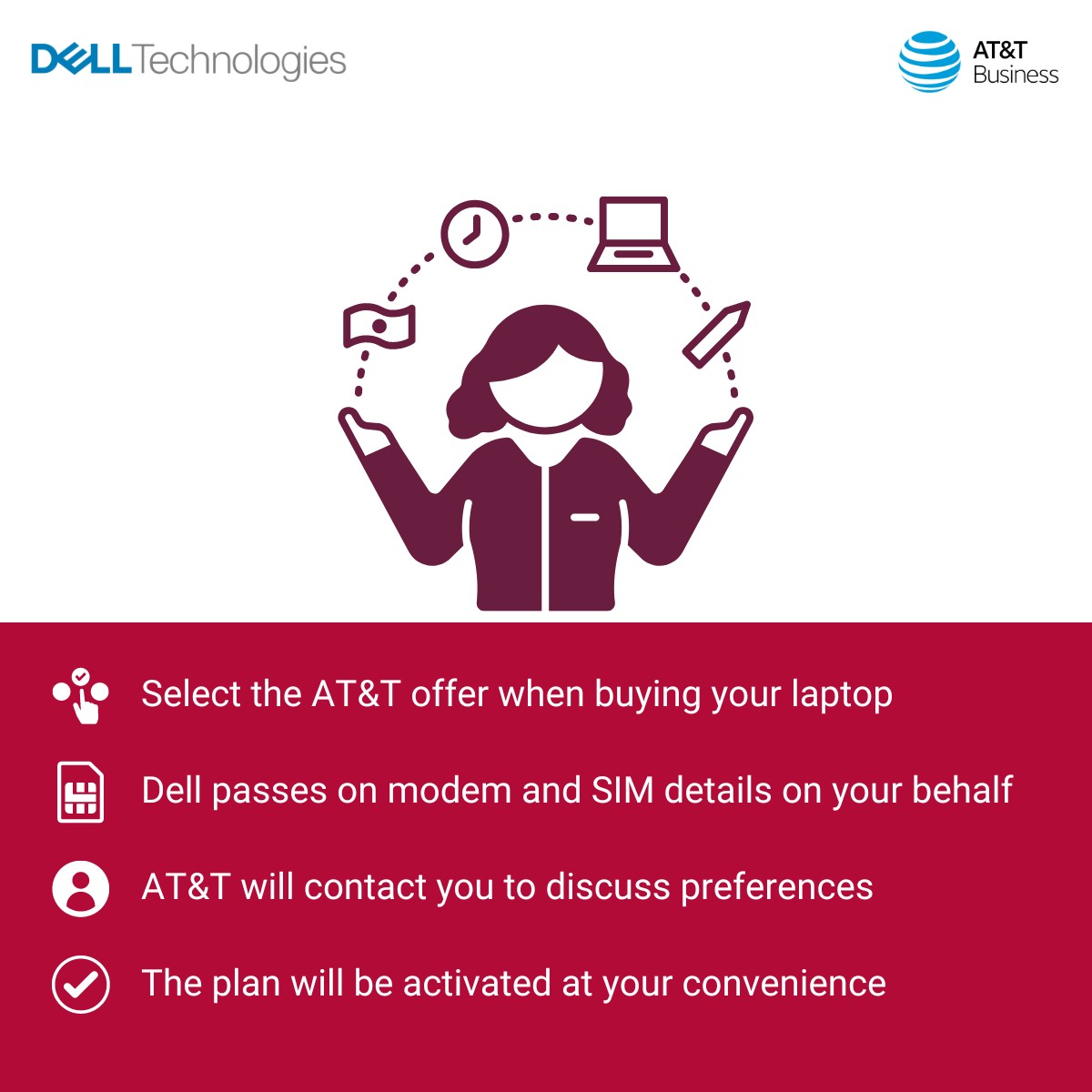 Experience ultimate connectivity with Dell and AT&T’s new partnership! Bringing seamless activation and incredible convenience to all PCs with mobile broadband!

Learn more about Connected PCs here: dell.to/4blhz5S

#connectivity #connectedpc #iwork4dell
 #iwork4dell