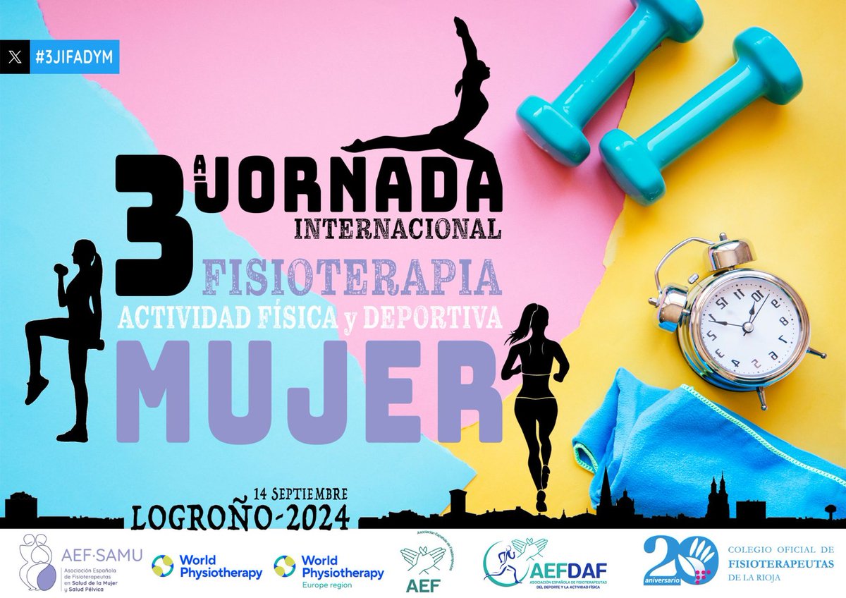 AEF-SAMU (@aef_samu) on Twitter photo 📢 ABIERTAS LAS INSCRIPCIONES para la #3JIFAFDyM
¿Cuándo? 14 de septiembre
¿Dónde? Logroño (La Rioja)
¿Quién? <a href="/aefisio/">AEF</a> <a href="/AEF_SAMU/">AEF-SAMU</a> <a href="/AEFDeporte/">AEF-Deporte</a> <a href="/coflarioja1/">Colegio de Fisioterapeutas de La Rioja</a>
👋🏻 TÚ TAMBIÉN PARTICIPAS
Envía tu comunicación científica para presentarla en la jornada.
+ Info aefi.net/eventos/tercer… 📢 ABIERTAS LAS INSCRIPCIONES para la #3JIFAFDyM
¿Cuándo? 14 de septiembre
¿Dónde? Logroño (La Rioja)
¿Quién? <a href="/aefisio/">AEF</a> <a href="/AEF_SAMU/">AEF-SAMU</a> <a href="/AEFDeporte/">AEF-Deporte</a> <a href="/coflarioja1/">Colegio de Fisioterapeutas de La Rioja</a>
👋🏻 TÚ TAMBIÉN PARTICIPAS
Envía tu comunicación científica para presentarla en la jornada.
+ Info aefi.net/eventos/tercer…
