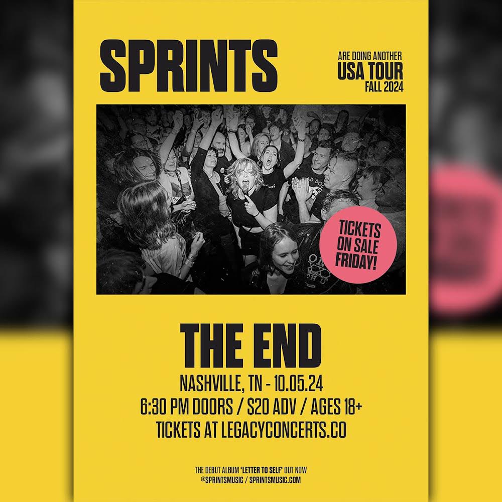 JUST ANNOUNCED: @SPRINTSmusic in Nashville at @EndNashville on October 5th! Tickets on sale Friday at legacyconcerts.co