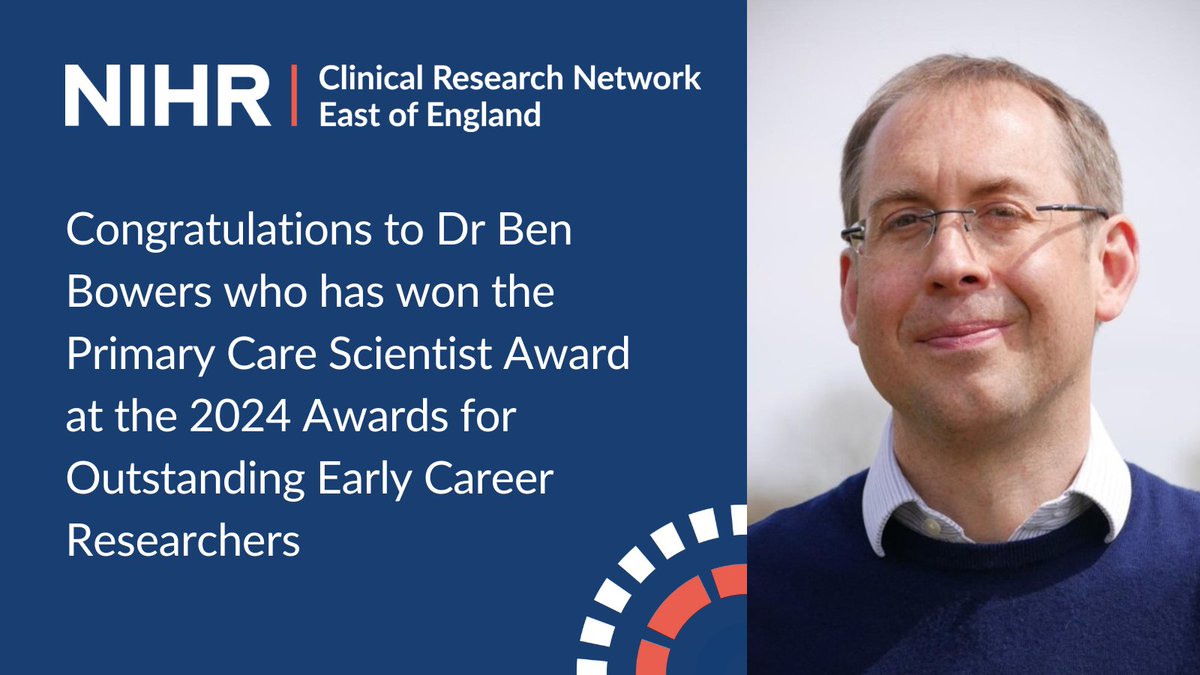 Huge congratulations to @Ben_Bowers__ who has won the Primary Care Scientist Award at the 2024 Awards for Outstanding Early Career Researchers! 👏 Ben has been recognised by the @rcgp and the @sapcacuk for all his excellent contributions to primary care research.
