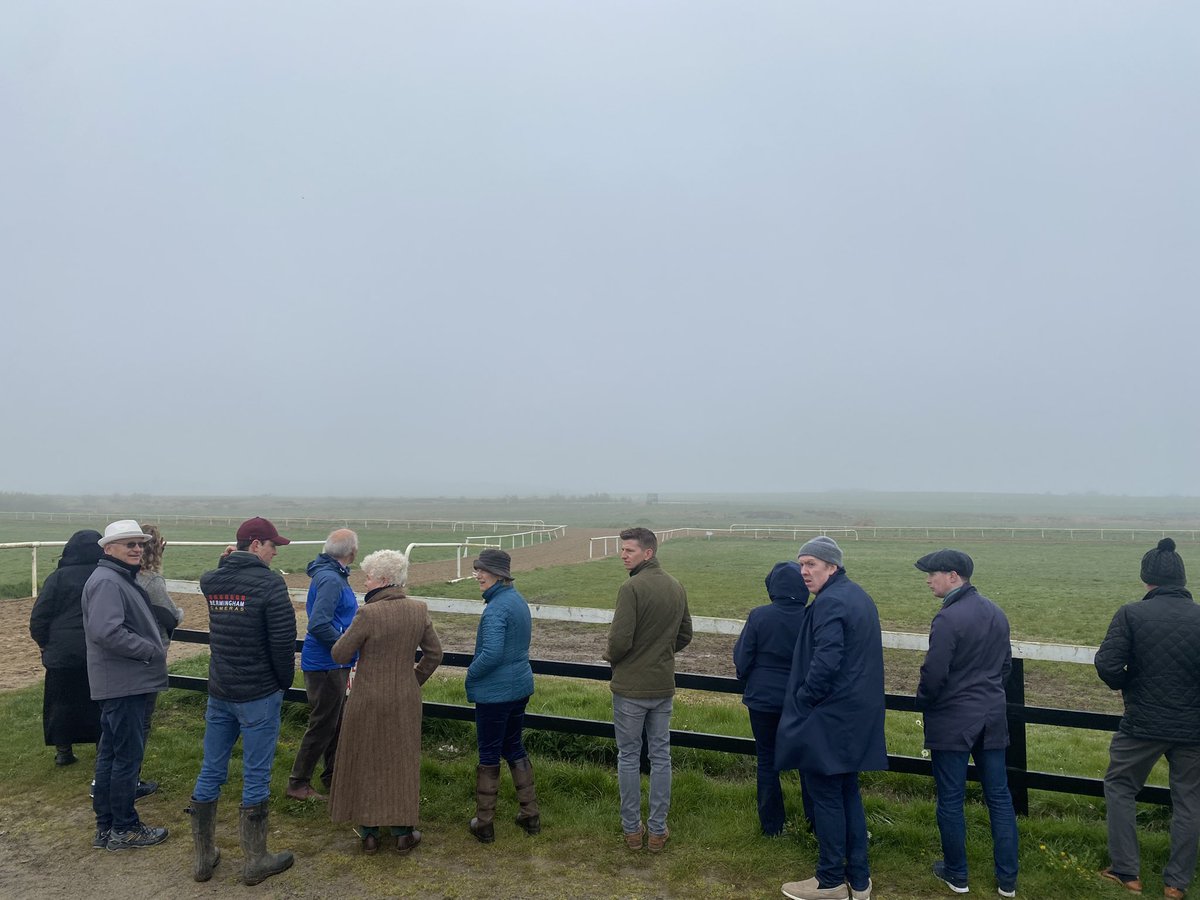 A lovely morning (well not the weather) at Patrick & Eddie Harty’s yard on the Curragh for some our guests! On to Day 3 now!!
