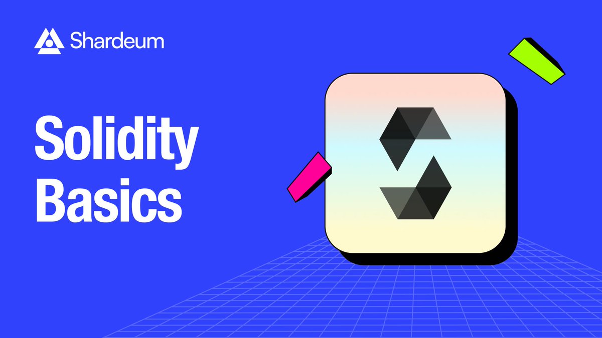 LAUNCHING: SOLIDITY BASICS 🎓 Shardeum University just dropped a new course for all beginner coders. Take the course for an in-depth learning of: ▶️ EVM & features of Solidity ▶️ Syntax, events & errors ▶️ Smart contract security Get started ⤵️ university.shardeum.org/course/Solidit…