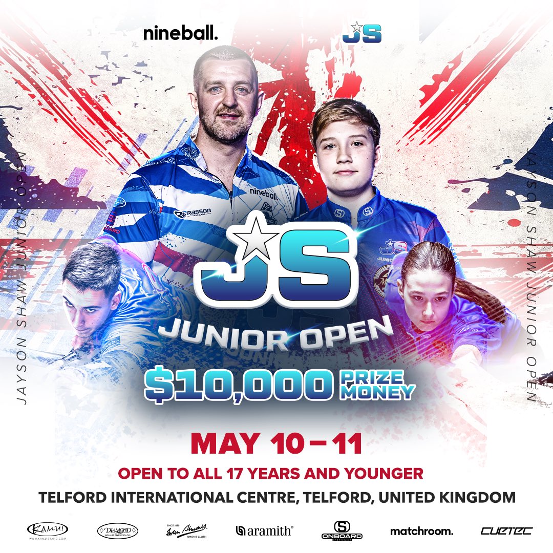 Only one week left until the JS Junior Open kicks off! Entry spots are still open! 

What are you waiting for? Secure your place in the UK’s most exciting junior event now! 🌟 

Register here 👉 bit.ly/JSJuniorOpen

#UKOpenPool 🇬🇧