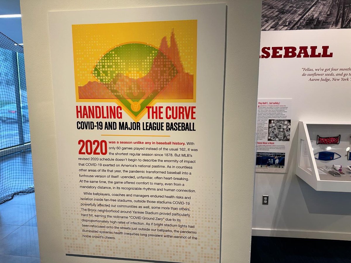 This week’s artifact from the @YogiBerraMuseum is a @YankeeStadium model, executed with incredible precision and a 3D printer by Alex McDonald. It’s stunning. Makes for quite the centerpiece for, “Handling the Curve: COVID-19 and MLB.” Come see it! #baseball #YogiBerra ⚾️ 8️⃣ 🏟️