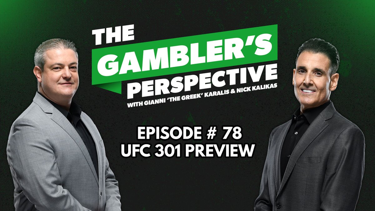Episode #78 of #TheGamblersPerspective is up on
@UFCFightPass

@Greek_Gambler & @FightOdds preview #UFC301

Odds courtesy @BetOnline_ag 

WATCH 📺 ufcfightpass.com/video/618084?p…