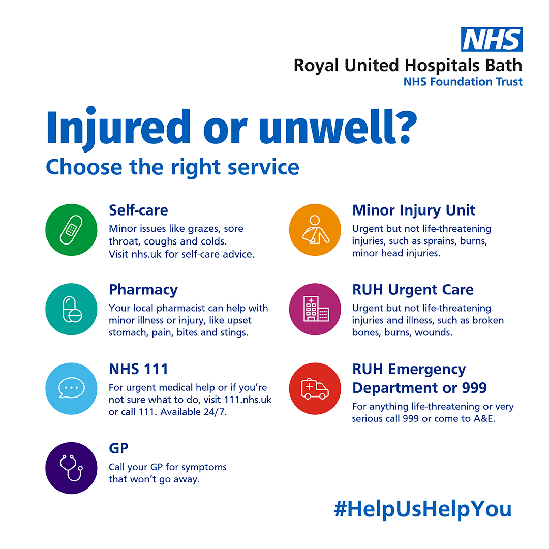 Help us help you 🏥 🦷 For urgent dental care contact your dentist or NHS 111 💊Pharmacists can offer clinical advice for many minor illnesses ▶️ Minor Injuries Units: bit.ly/40JVZTv ⚠️Use 111.nhs.uk for urgent care, or 999 in an emergency
