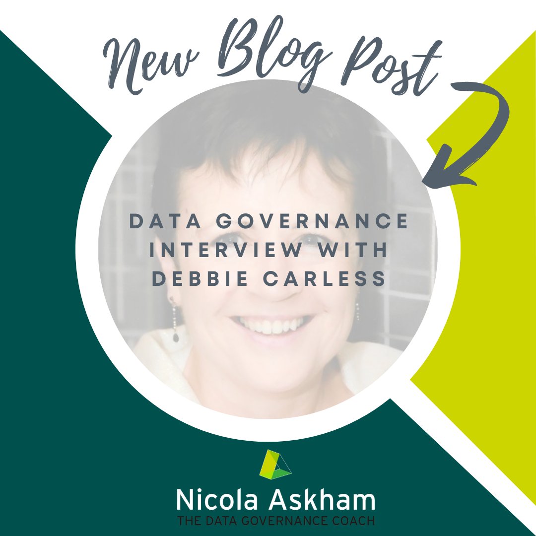 As part of my job, I come across so many people that I know have great Data Governance stories to tell and Debbie Carless is one of those people.

Read my latest blog - nicolaaskham.com/blog/2024/4/25…

#tdgc #data