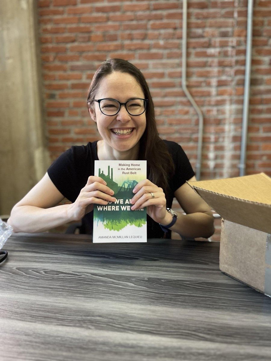 Unboxing my new book, 'Who we are is where we are: Making home in the American Rustbelt'! What a labor of love. Why do people stay in hard places, when all evidence suggests leaving is the best best? Read the book!