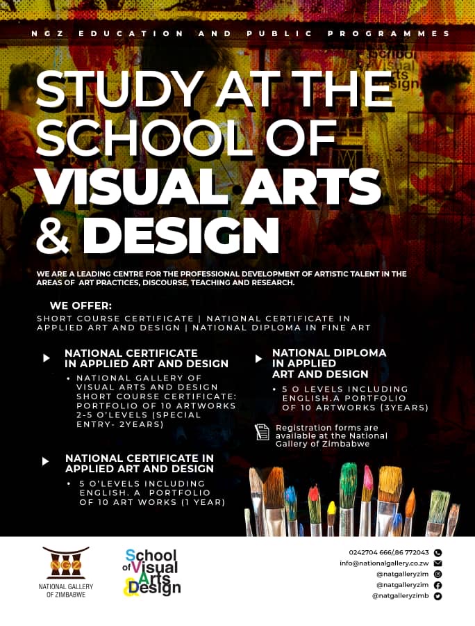 Did you know that the National Gallery of Zimbabwe operates an art school in Mbare, which holds an annual open day? All individuals interested in art, including those considering it as a career or those simply curious, are welcome to attend. #ArtAndDesign #learn #ngz #engage