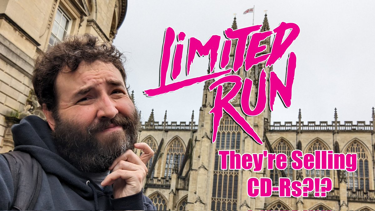 So I'm out in England at the moment, but I had to talk about this.

There's a lot of stories right now about #LimitedRunGames selling CD-R versions of games. If true, this is to say the least extremely disappointing, at worst borderline criminal.

youtu.be/f97yceZKmW0