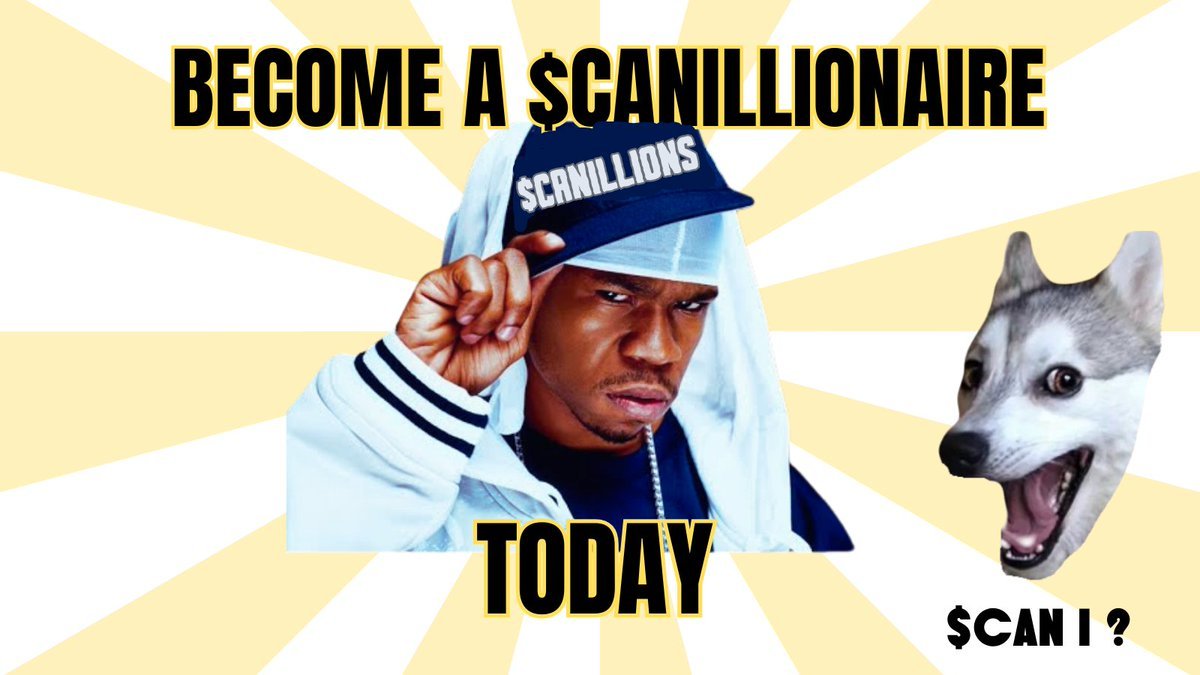 There's still time to become #canillionaire, but maybe not for long.

$CANI On $BASE.  

#canibase #memecoin #chamillionaire