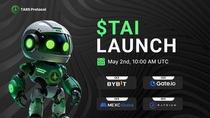 publicahaus's tweet photo. 🎉 $TAI is now LIVE on Bybit, Gate, and MEXC! 

$TAI on CoinMarketCap: 

https://t.co/8hIokKWRae

Join us on this exciting journey! https://t.co/0HHFZ1Al4l