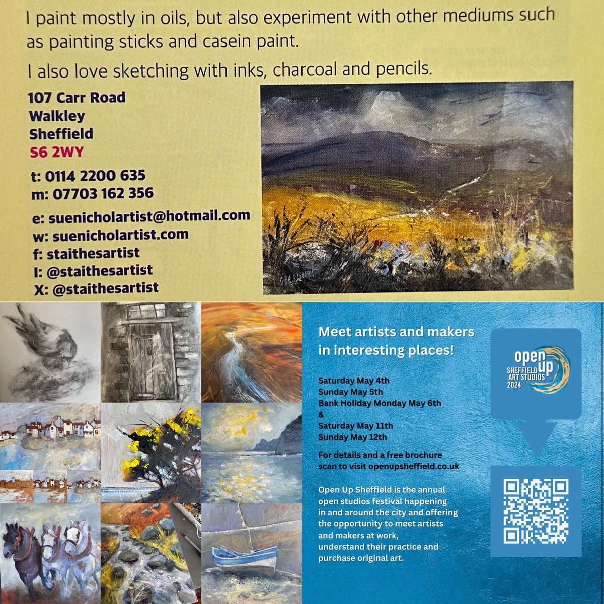 staithesartist's tweet image. Almost a #gallery Just a bit of tweaking to do. #Gingercake in the oven. #openupstudios this weekend and next.