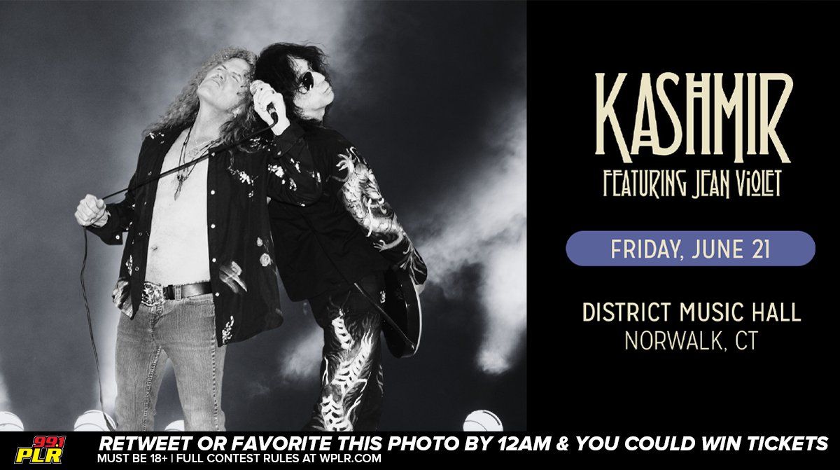 Today is #TwitterThursday on X!

RE-TWEET or FAVOR by midnight for a chance to win 2 tix to see Kashmir: The Spirit of Led Zeppelin at District Music Hall on Fri. 6/21

Must be a CT Resident, 18+ and following us to win. Account must be public. Winners will be announced tomorrow