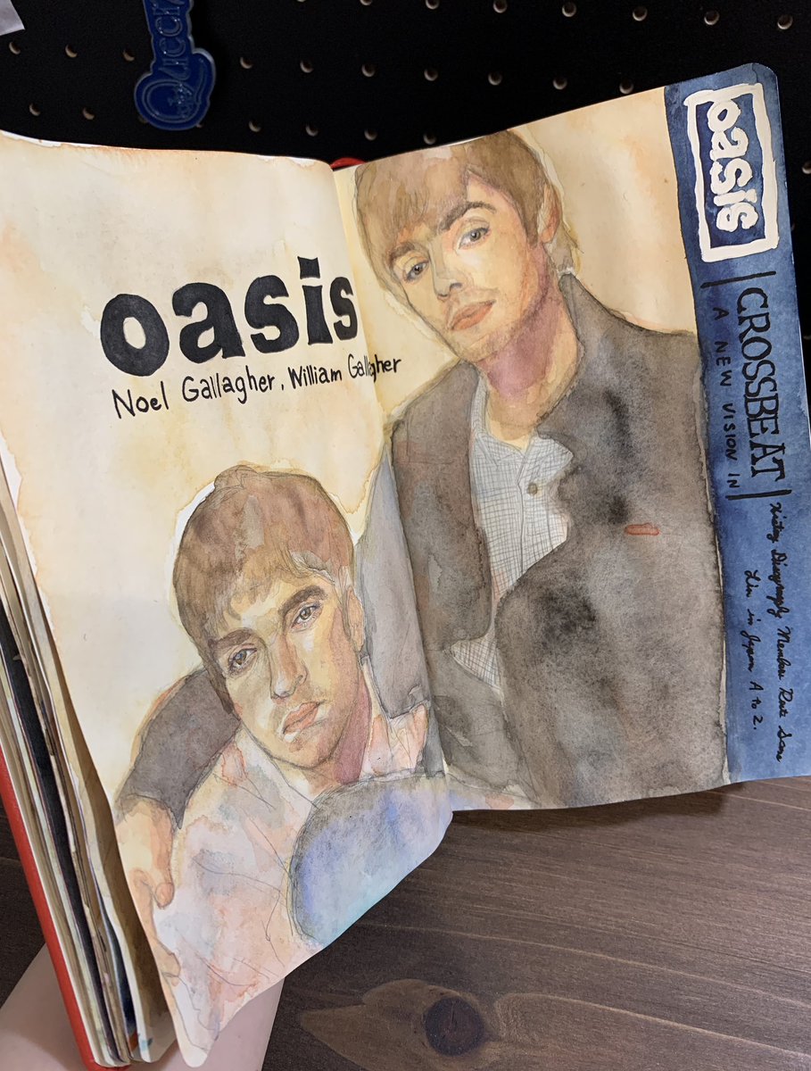 #Oasis #watercolor #williamgallagher #noelgallagher