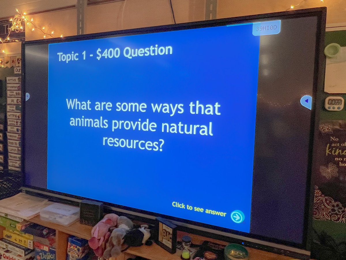 Mrs_S_Johnson24's tweet photo. Big shout out to @MrsRathbone23 for creating this terrific Economics Jeopardy Game for our 2nd grade students at @BirdneckES1! Teams ‘Consumers’ and ‘Producers’ had a blast sharing their knowledge in this engaging and interactive lesson. 👏 @vbschools #Education https://t.co/ZfzHzanGVq
