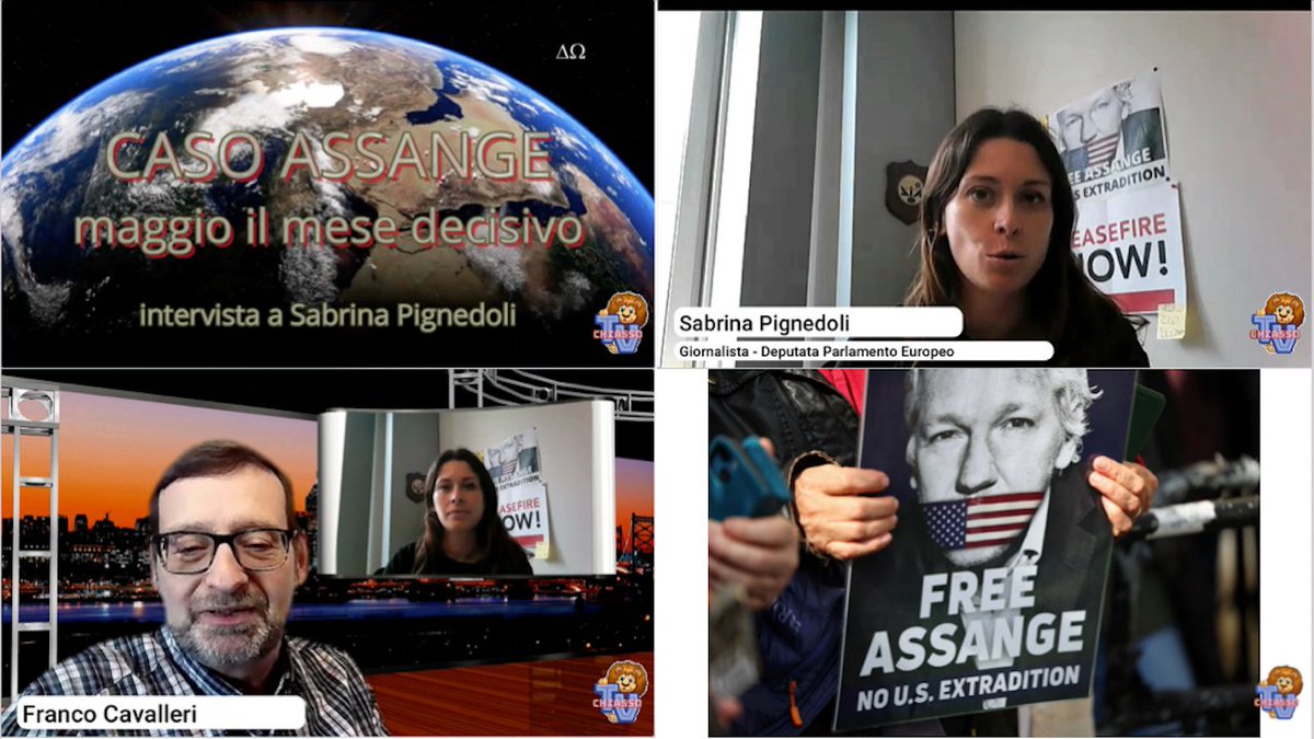 chiassotv.ch/episodio/playe…
Caso Assange - Maggio 2024 forse il mese decisivo. Ne parliamo con Sabrina Pignedoli, Parlamentare europeo.
#news #chiassotv #assange #dirittiumani #humanrights #censura #libertadinformazione