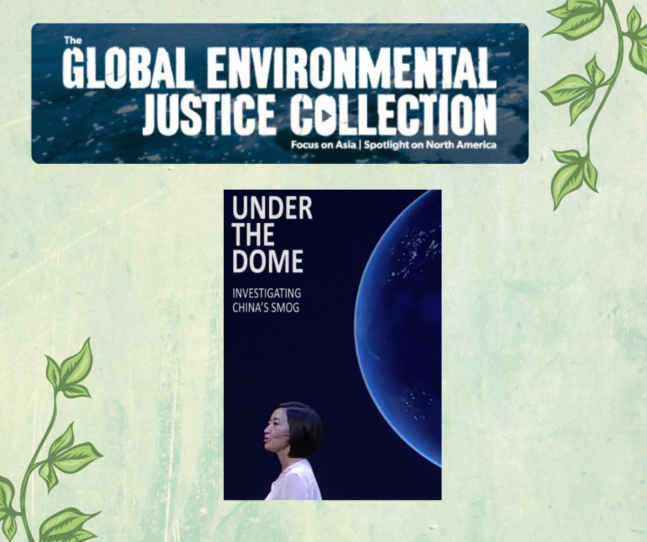 Within the Global Environmental Justice Collection is UNDER THE DOME. Reporter Chai Jing self-financed this film to discover not only China’s issue with smog but also how the world deals with it. Click here to learn more:videolibrarian.com/reviews/docume…