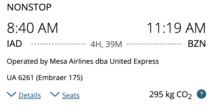 United is bringing back the longest scheduled E170/E175 flight in the U.S. (and maybe the world?) this summer. 

Operated by Mesa, the seasonal flight from Washington Dulles to Bozeman is blocked at nearly five hours and 1,773 miles.