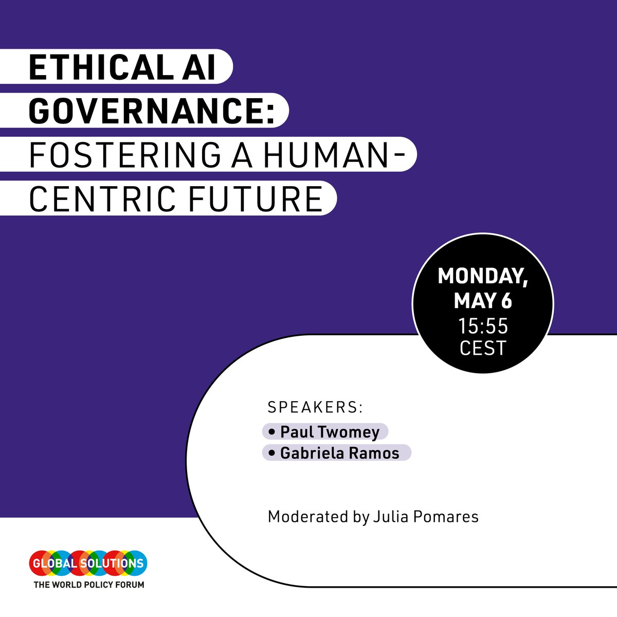 SESSION PREVIEW at #GSS2024: “Ethical AI Governance: Fostering a Human-Centric Future” May 6 at 15:55 CEST Tune in to learn more about governance frameworks for responsible #artificialintelligence. Follow the livestream here: global-solutions-initiative.org