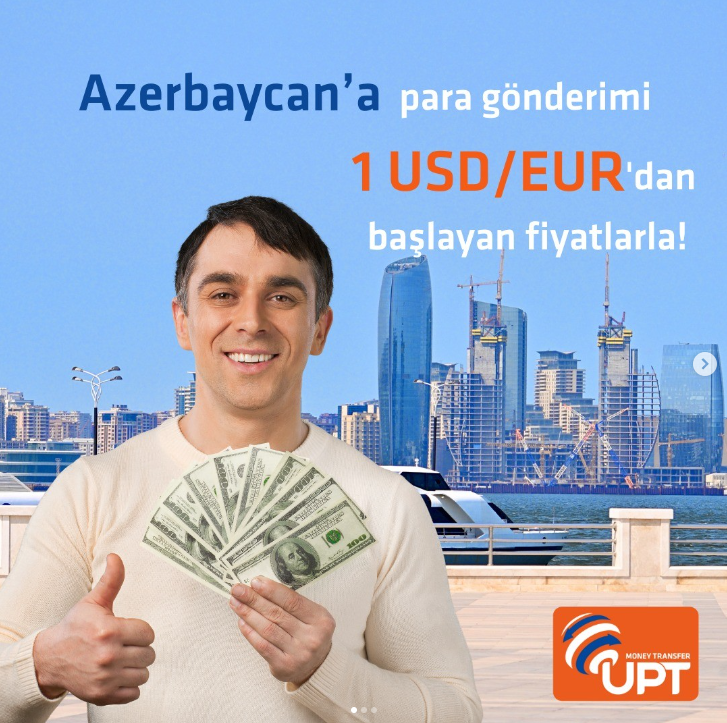#UPTAvcılar,  SE-TA  ile  Azerbaycan'a  ekonomik para gönderebilirsiniz!

#Manat, #Dolar yada #Euro olarak  hızlı para göndermek çok kolay. 

 moneytransferavcilar.com 
#Azerbaijan   #Kirghizistan #Moldova #Uzbekistan #Russia #Tajikistan #avcilar #moneytransfer #paratransferi