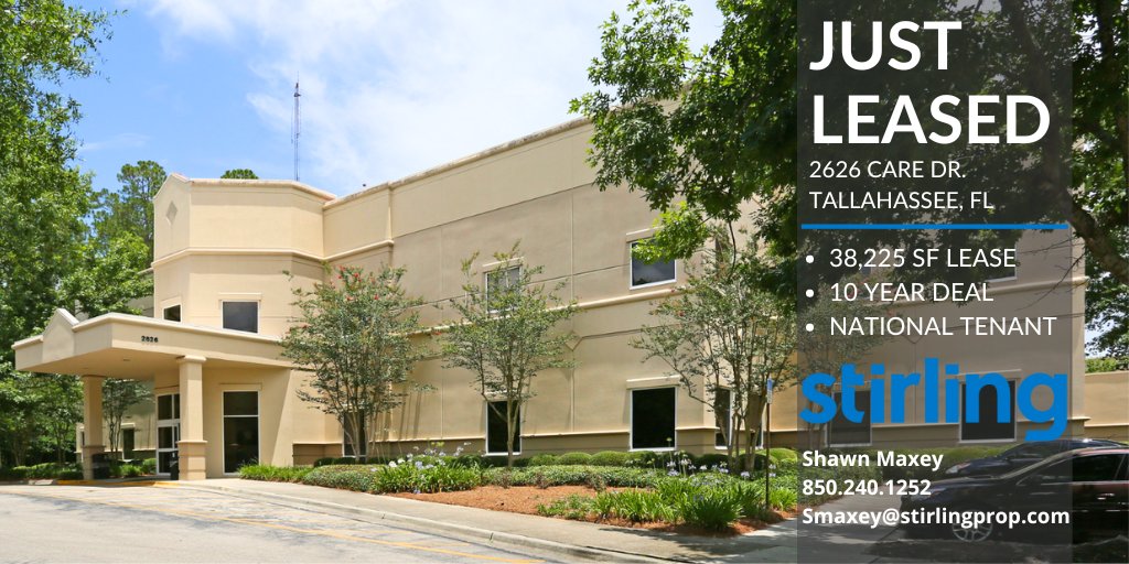 This deal took over a year! Super pumped to have worked with a good friend of mine repping the tenant!

JUST LEASED I 38,255 SF Medical Office I Tallahassee, FL

#Tallahassee #Pensacola #Destin #FortWaltonBeach
#Florida #Commercialrealestate
#YourGulfSouthExperts #retwit