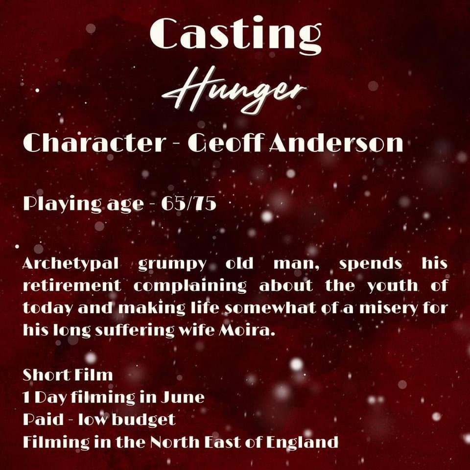 Casting call for actors M & F playing age 65+ in NE England. Paid. DM @kemalyildirim #casting #actorslife