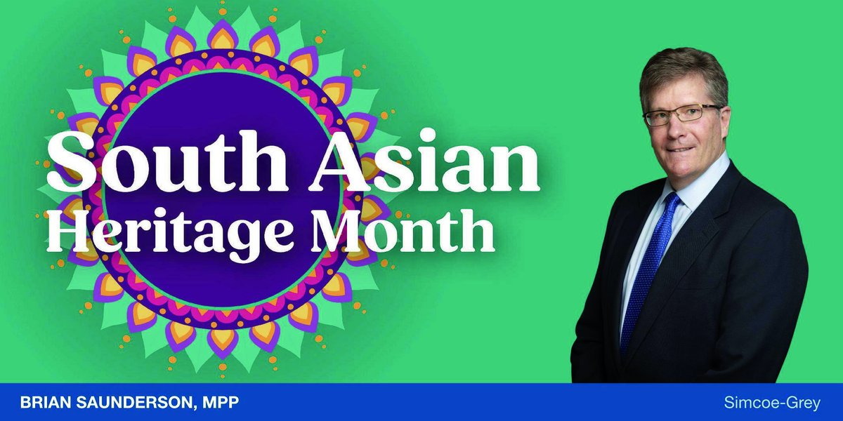 Happy #SouthAsianHeritageMonth! Throughout the month of May, let us take a moment to celebrate the incredible dedication, courage, strength, and perseverance of the 1.5 million people of South Asian heritage all across our great province.