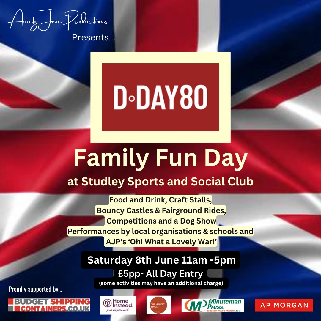 📢 Local organisations! Can you create a poppy for the display on 8th June at our D-Day 80 Family Fun Day? We want to represent as many aspects of our brilliant community as possible. Poppies can be big/small & made out of anything you like, they need to be ready by 3rd June 🪖🎭