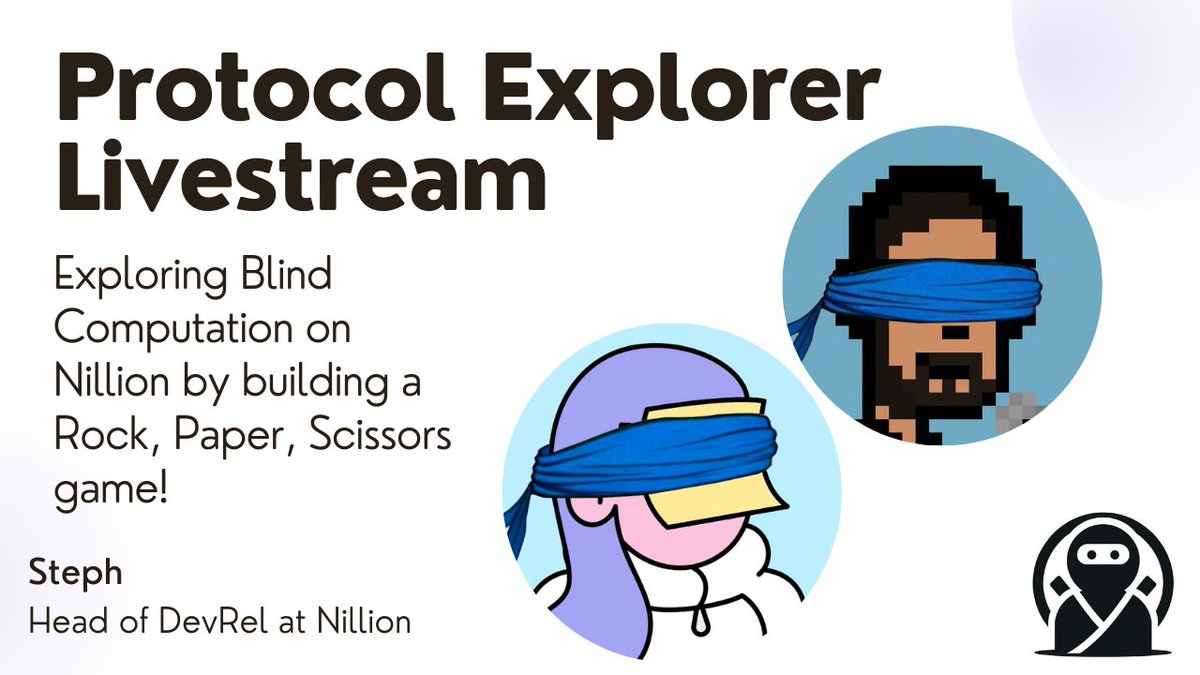 Join our Head of Devrel, @0ceans404 today on the Protocol explorer livestream.

Together with @Rahatcodes they will be exploring Blind Computation by building a rock, paper, scissors game.

Tune in live 👇
youtube.com/live/ED-DtiKcv…