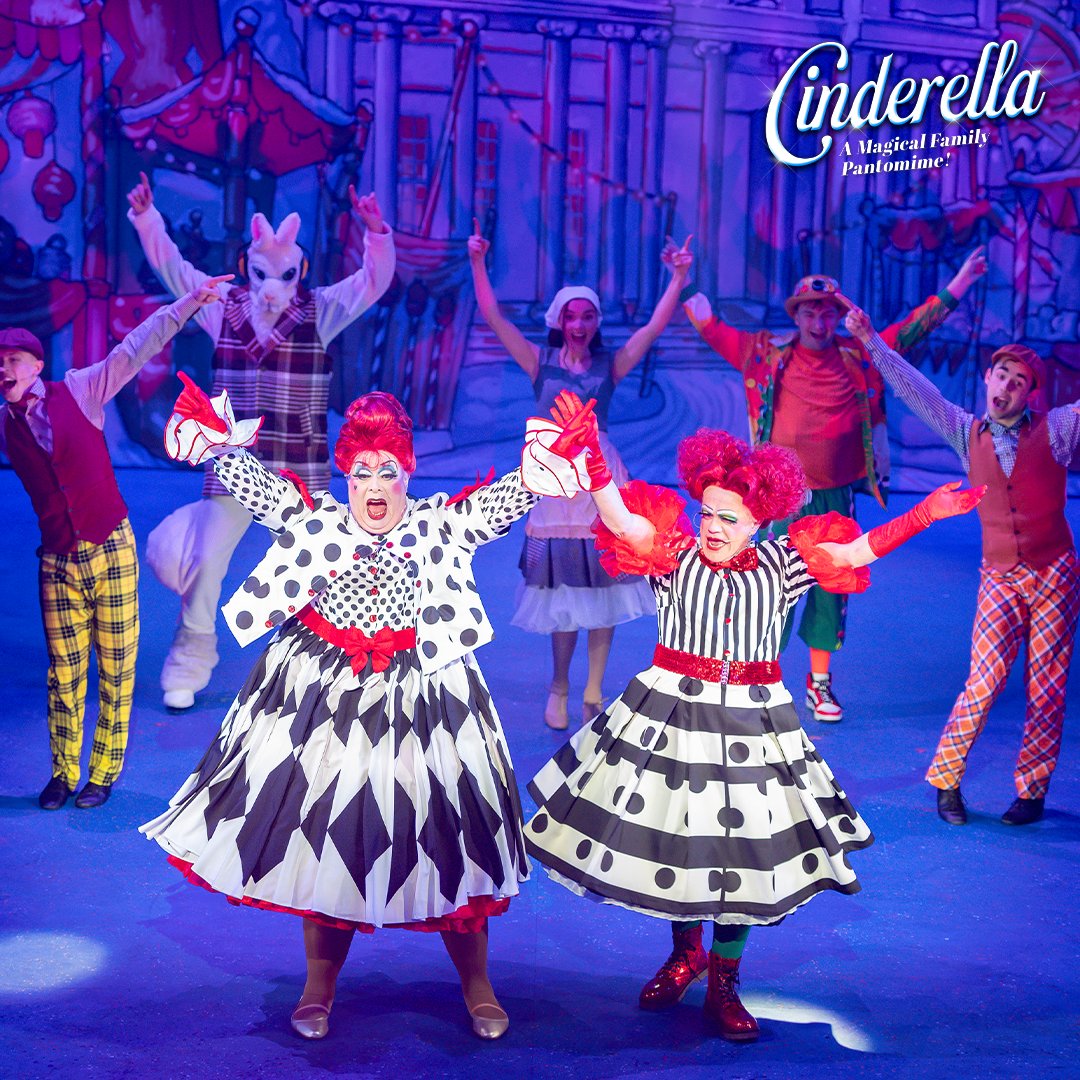 We're delighted to announce that we have been nominated for a 𝐔𝐊 𝐏𝐚𝐧𝐭𝐨𝐦𝐢𝐦𝐞 𝐀𝐰𝐚𝐫𝐝 (@UKPantomime) for 𝐁𝐞𝐬𝐭 𝐒𝐢𝐬𝐭𝐞𝐫𝐬 in our production of Cinderella. Huge thanks to 𝐉𝐚𝐦𝐞𝐬 𝐇𝐨𝐥𝐦𝐞𝐬 & 𝐃𝐚𝐯𝐢𝐝 𝐃𝐚𝐥𝐞 for their wonderful performances! ✨