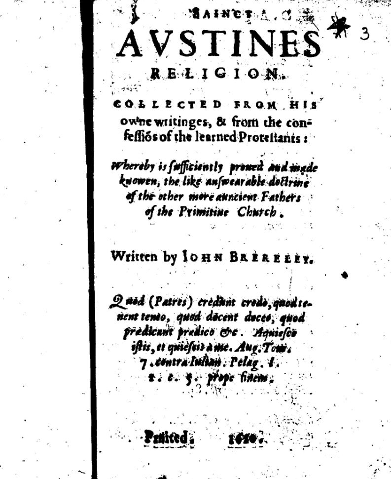 Whenever I feel unproductive or that the work I'm doing is subpar I remind myself of the printer of Sainct Austines Religion, who left the imprint at 'Prnited. 1620.' and called it a day. (ESTC S2531)