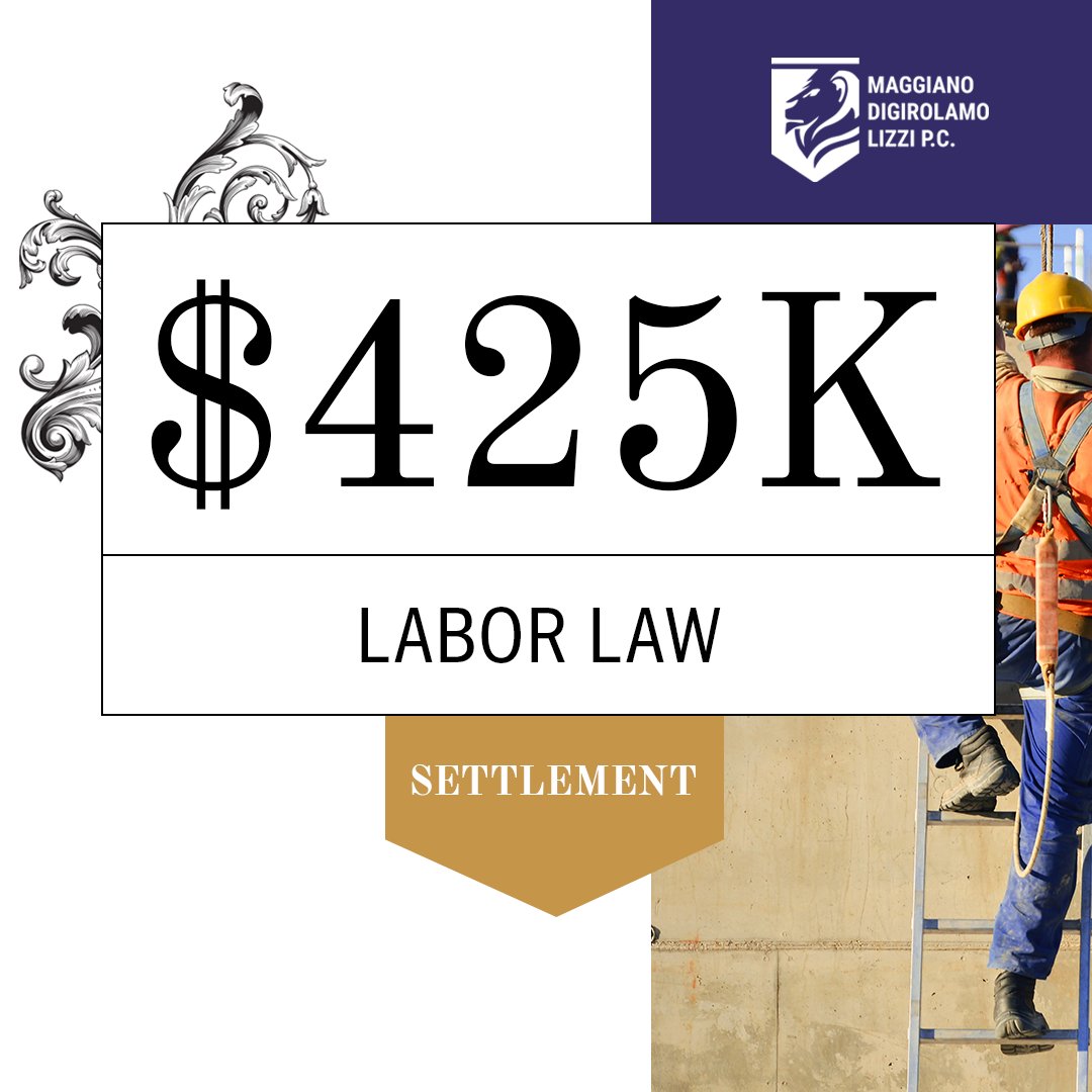 We were able to help a worker who fell from a ladder and suffered a severe back injury. The New York Labor Law protected him, so we worked to get him the compensation he rightfully deserved. 

#Settlement #LaborLaw #MDLTrialLawyers #Compensation