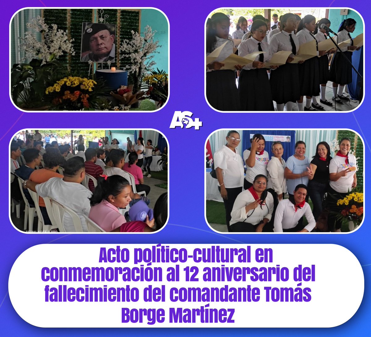 El pasado 30 de Abril se llevó a cabo un acto político-cultural en conmemoración al 12 aniversario del fallecimiento del comandante Tomás Borge Martínez, con la participación de la militancia y autoridades del municipio de #Ocotal. #AdelanteSiempre #SoberaníayDignidadNacional