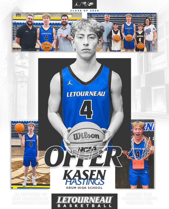 Thank you @james_wallace5 & @CoachWallace30 for an awesome visit  & making me feel so welcome on campus. I’m excited for the opportunity to further my basketball career & academics at LeTourneau University. The culture, principles & #LETUBrotherhood @LETUMBB are 1 of a kind!