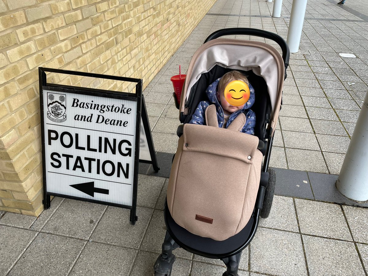 Personally, I think babies at polling stations are way better 💕 Future voter right here!! #babiesatpollingstations