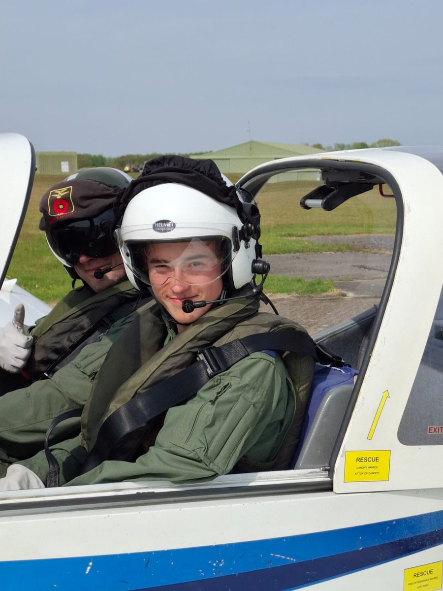 Our Head of @GiggCCF Dylan, and Head of RAF Section Michael living their best lives. Thank you @aircadets.