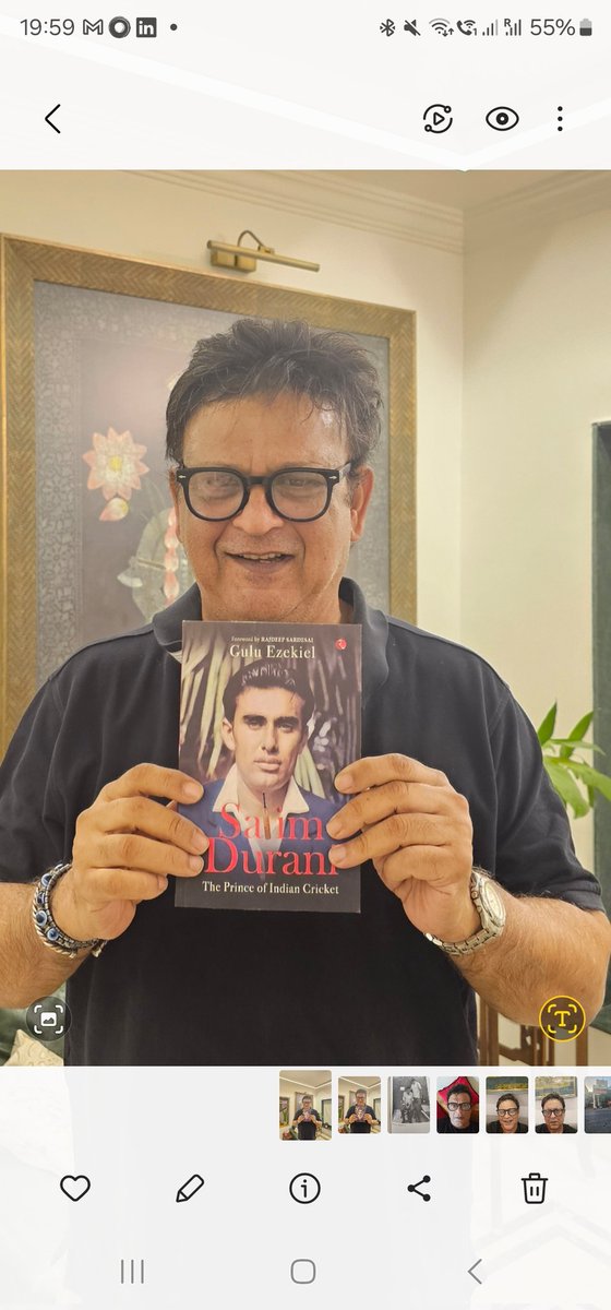 If you are a cricket tragic,the book on journey of #SalimDurani The Prince of Indian Cricket is a must read. Authored by @gulu1959 An emotional Foreward by @sardesairajdeep published by @Rupa_Books A great read about a very special cricketer who's genius we admired and loved.