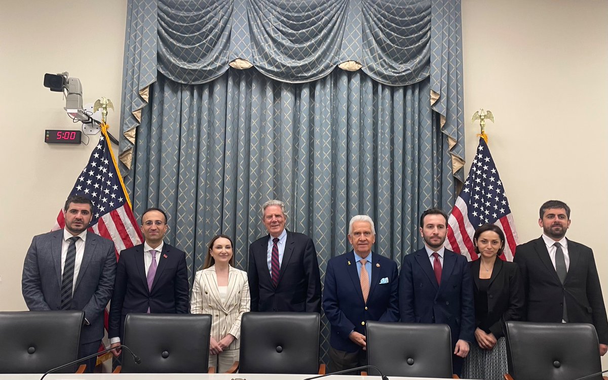 Met with Armenian MPs yesterday at the Capitol to discuss the importance of providing security, economic, and humanitarian assistance to Armenia and holding Aliyev accountable for Azerbaijan's genocidal actions in Artsakh.