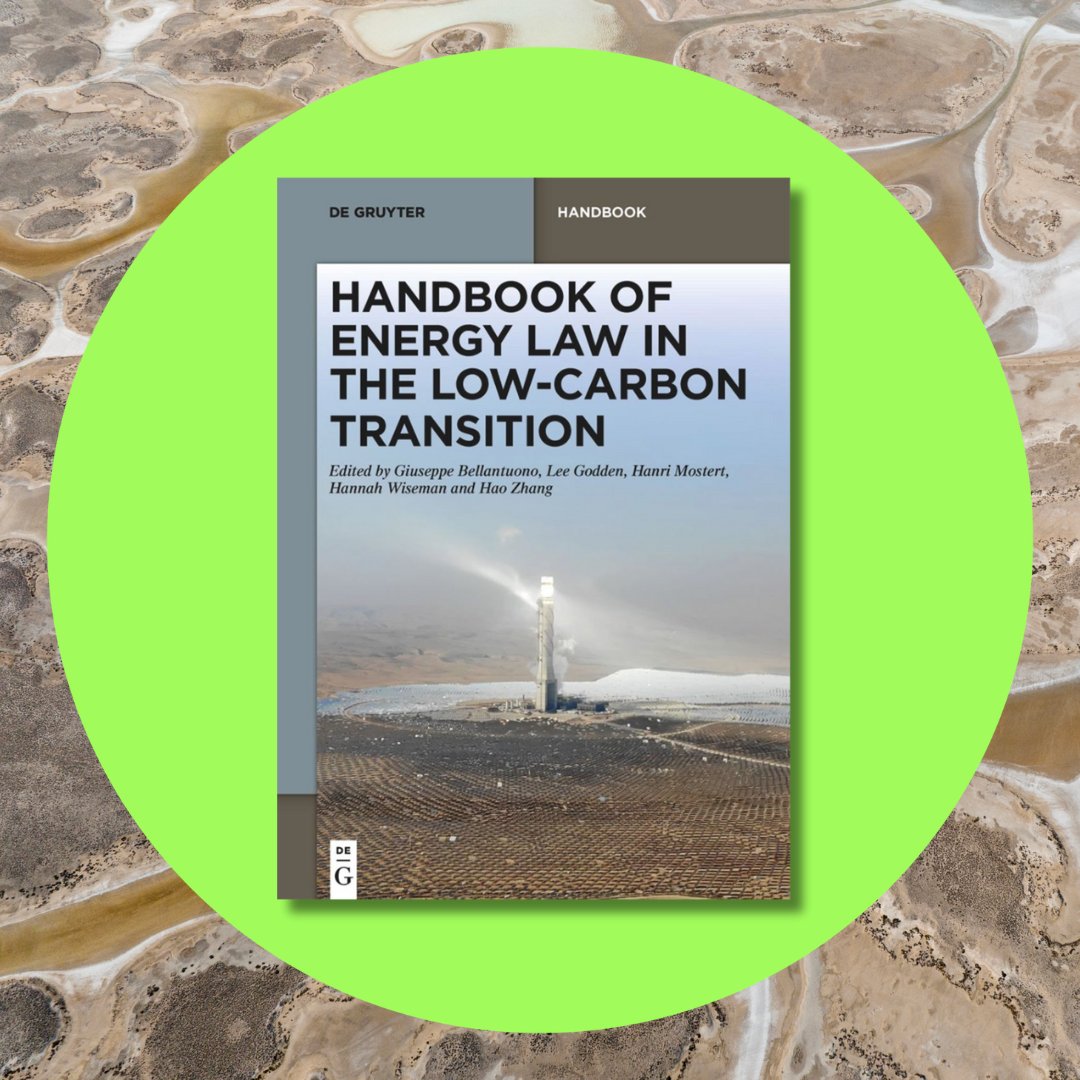 EarthDay24! 🌍
Handbook of Energy Law in the Low-Carbon Transition
Editors: Giuseppe Bellantuono, Lee Godden, Hanri Mostert, Hannah Wiseman, Hao Zhang
✅scholars from 6 continents, 19 countries
degruyter.com/document/doi/1…
#DeGruyterLaw #EarthDayDeGruyter