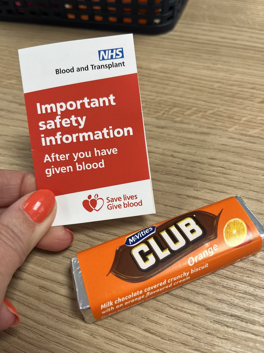 Give blood folks @GiveBloodNHS 🧡