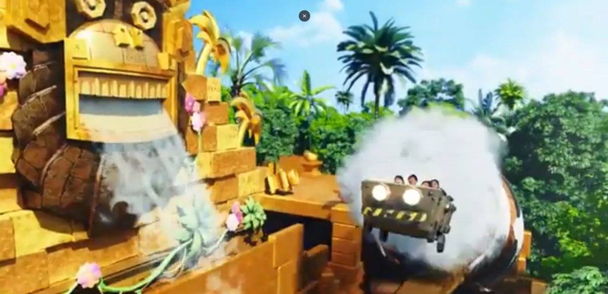 I have to say, Orlando's DK facade is going to blow Japan's away with its full-on waterfall instead of just mist #supernintendoworld #donkeykongcountry