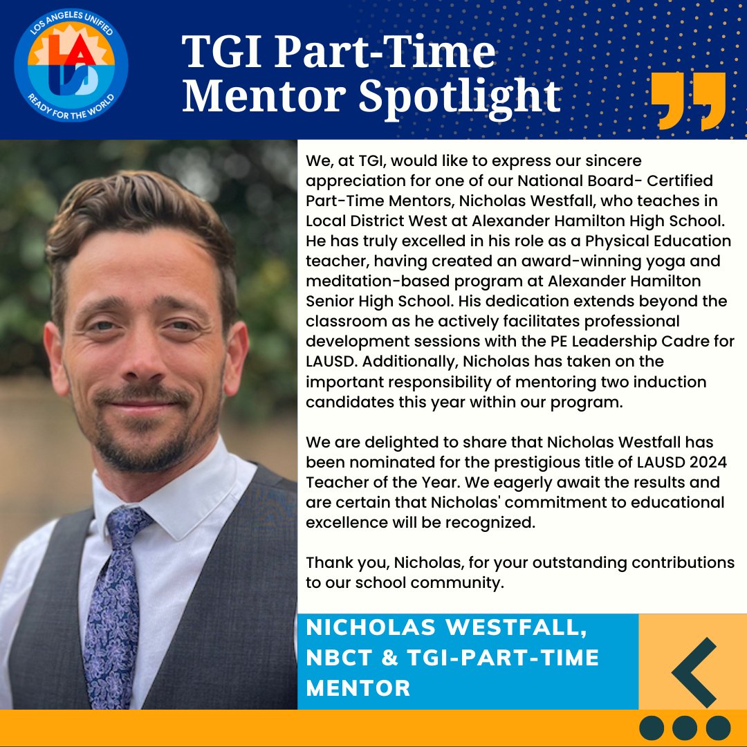 Teacher Growth & Induction Program (TGI) (@tgi_tta_lausd) on Twitter photo 