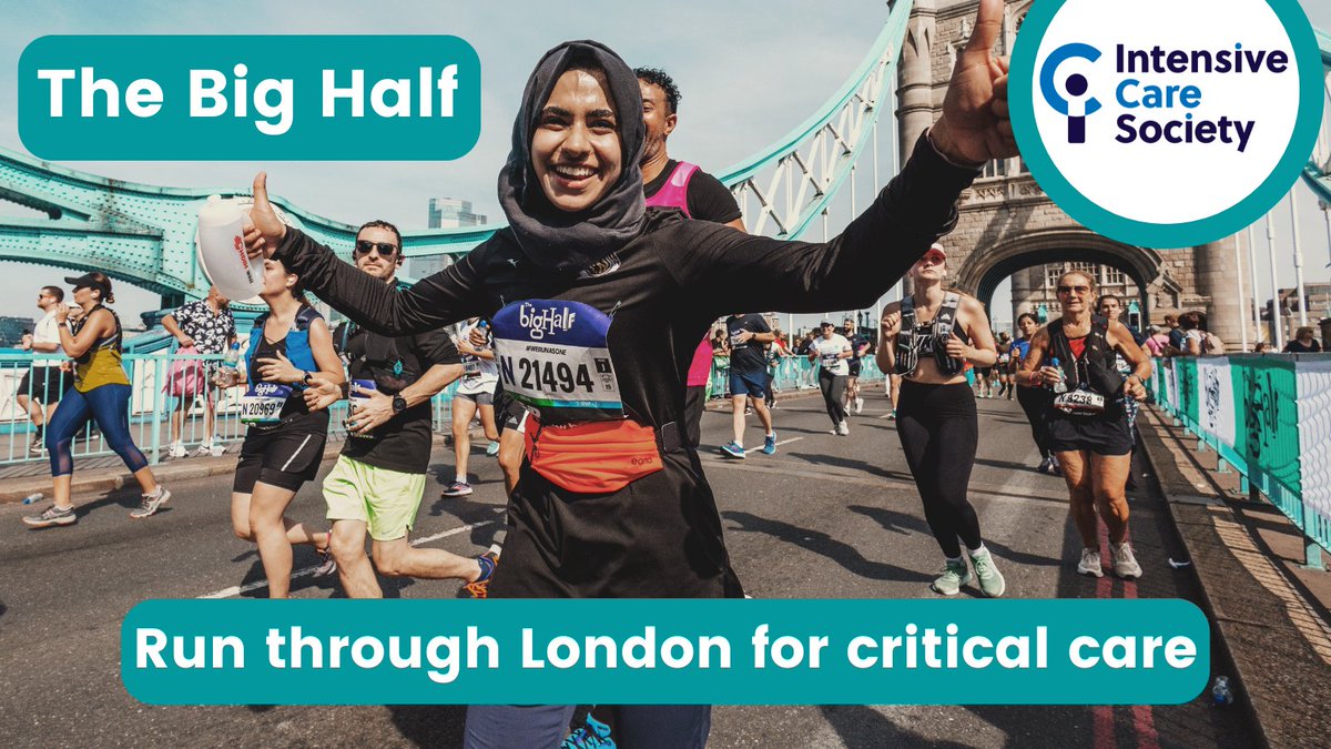 Support intensive care and run the Big Half in September! Run for the Society through London - a 13 mile half marathon not to forget🏃 Join our team and have fun - all for a good cause! bit.ly/bighalfmarathon