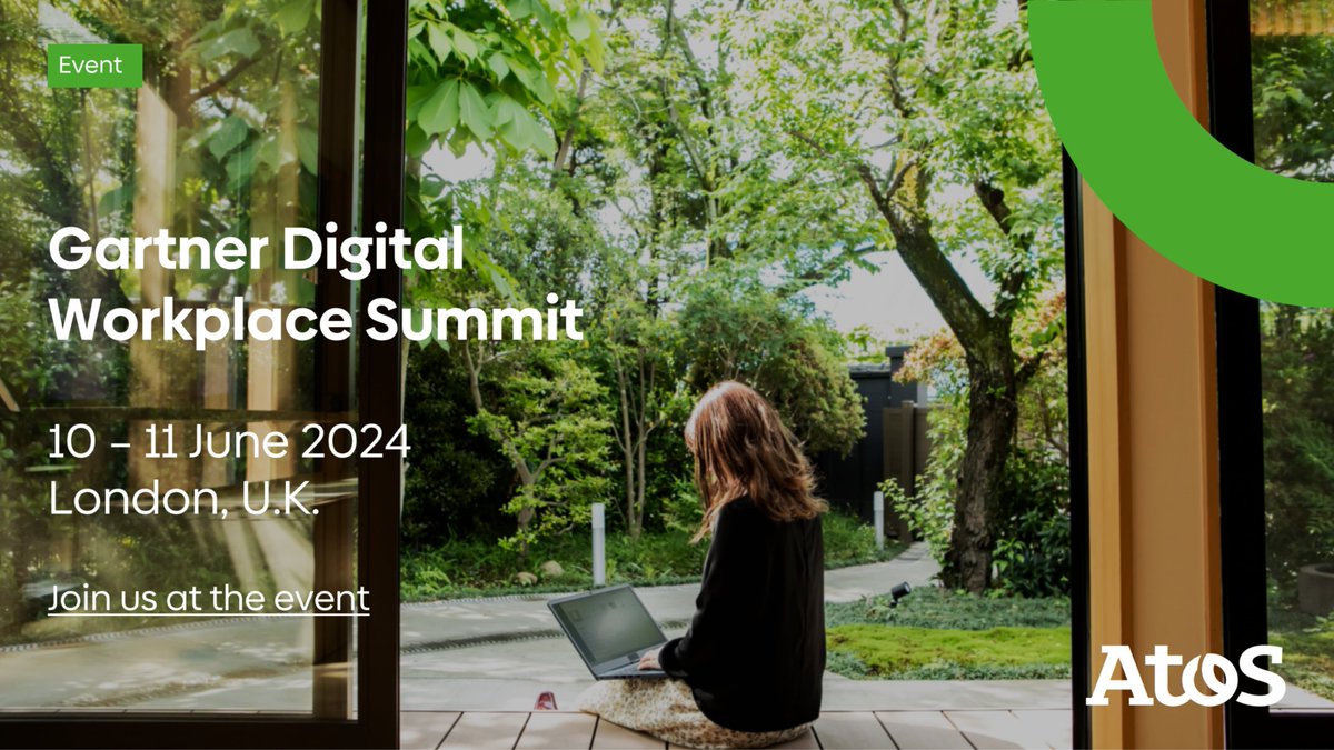 📅 SAVE THE DATE! June 10-11📍 London
We're thrilled to announce that we are a platinum sponsor of the Gartner Digital Workplace Summit. Join us for a transformative experience where industry leaders will discuss the future of the #DigitalWorkplace.

▶️ atos.net/advancing-what…