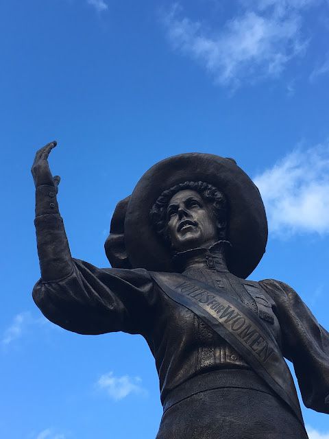 As we go to the polls today remember the suffragettes like #Leicester’s Alice Hawkins who worked tirelessly for the right to vote here’s a look at her statue in green dragon sq #UseYourVote leigh984.blogspot.com/2018/03/AliceH… @Visit_Leicester