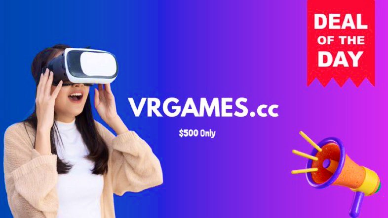 🎮💥 Own the Future of Gaming! 

Grab VRGames.cc for ONLY $500! Exclusive deal at Sedo!

This is your chance to level up in the VR world! 

Act fast before it's GAME OVER! #VRGaming #DomainSale #TechInvestment 🚀 

Click now! [VRGames.cc]…