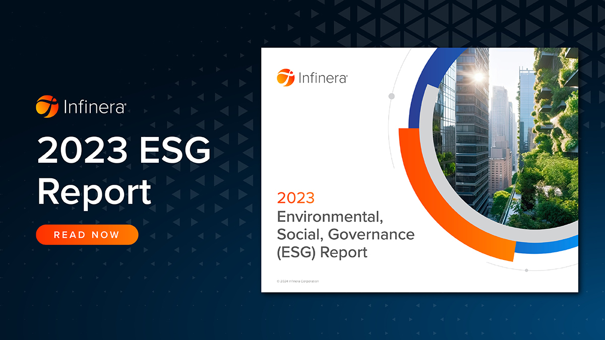 Infinera is at a pivotal moment in our #ESG journey, a moment marked by enthusiasm at all levels of the company and embraced across our global sites, and we are excited to announce the availability of our 2023 ESG Report! Read it now: infinera.com/social-respons… #Sustainability #DEI