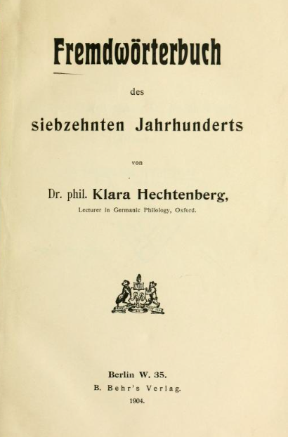 #OTD 161 years ago, Klara Hechtenberg Collitz (1863-1944) was born 🤩 An expert on German linguistics, focusing on the history of lexicology and lexicography. In 1901, she got her PhD at @UniHeidelberg as one of the first women. #LinguisticBirthdays #Histlx #WomenInLinguistics